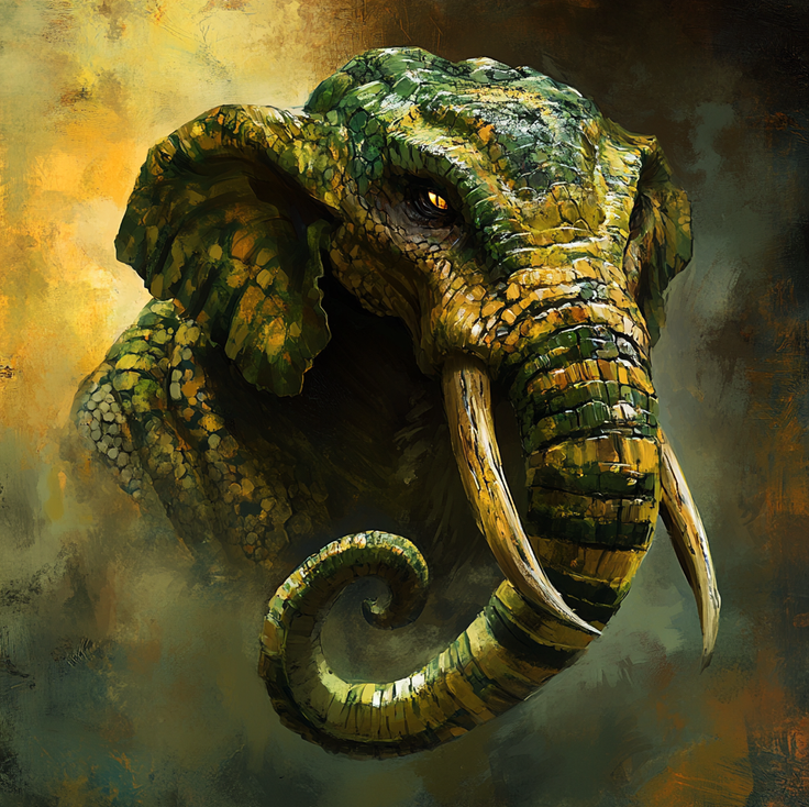 Illustration d'un Grootslang