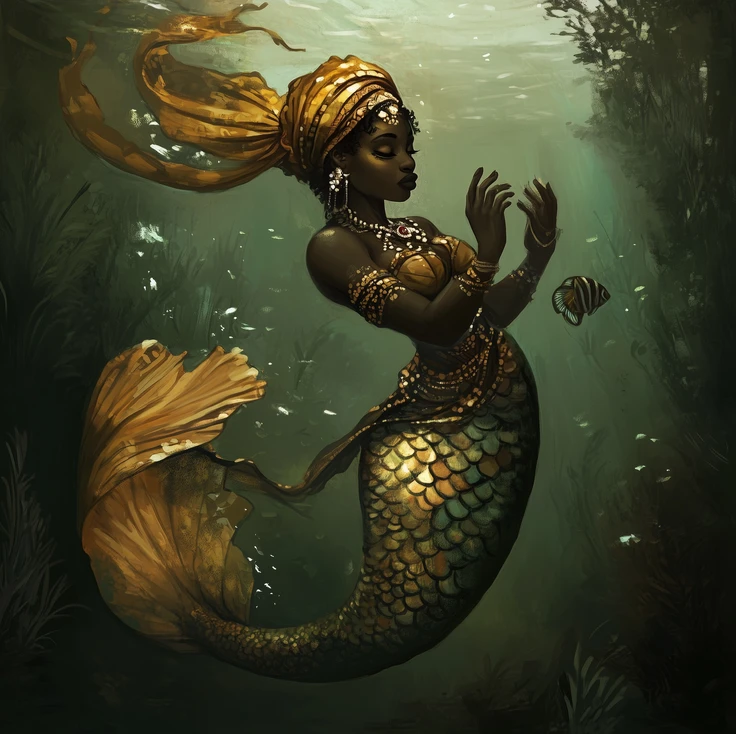 Illustration représentant Mami Wata